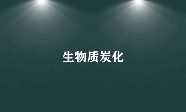 生物质炭化