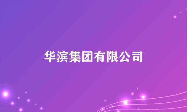 华滨集团有限公司