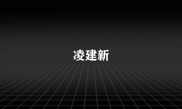 凌建新