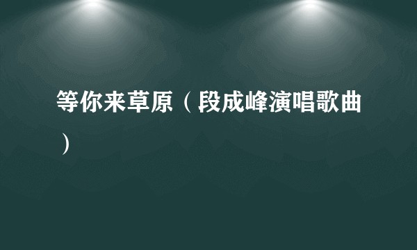 等你来草原（段成峰演唱歌曲）