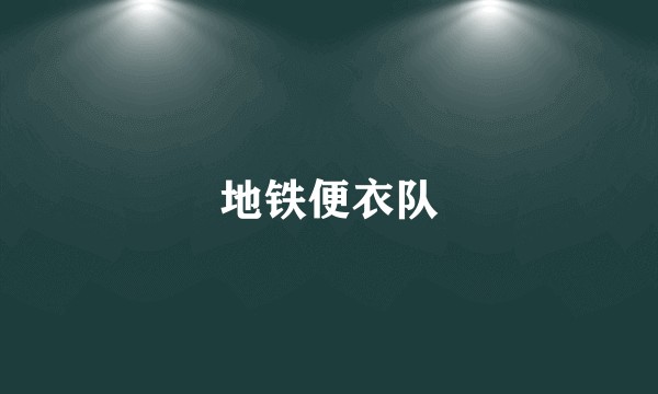 地铁便衣队