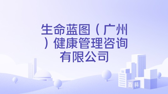 生命蓝图（广州）健康管理咨询有限公司