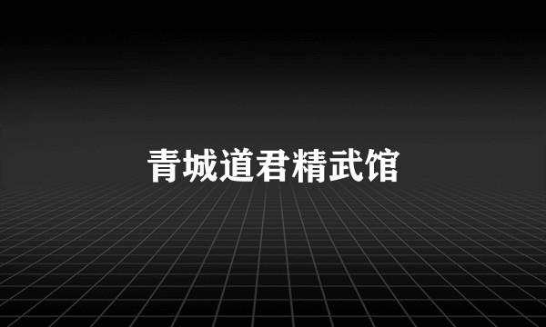 青城道君精武馆