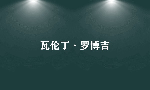 瓦伦丁·罗博吉