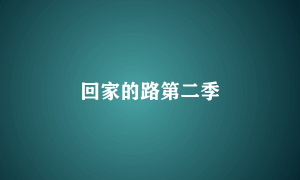 回家的路第二季