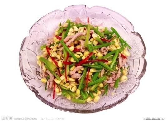 豆芽肉片