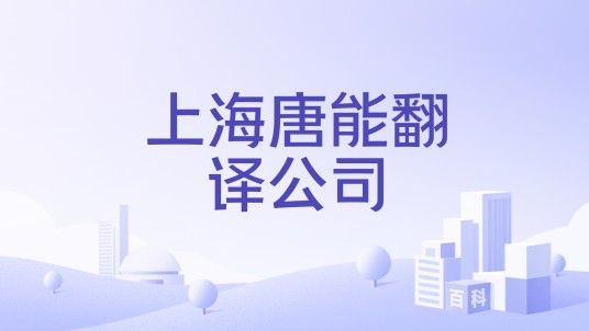 上海唐能翻译公司