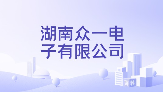 湖南众一电子有限公司