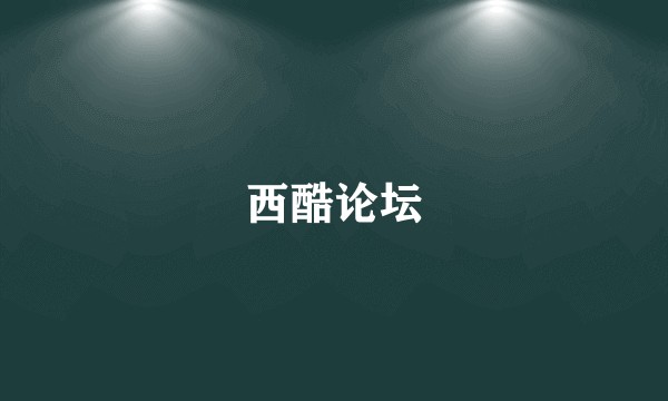 西酷论坛