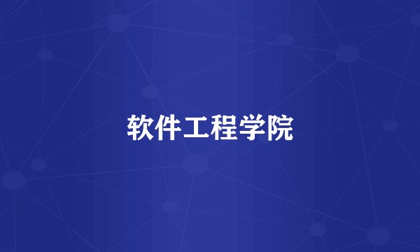 软件工程学院