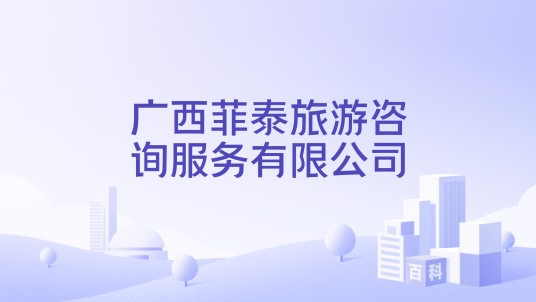 广西菲泰旅游咨询服务有限公司