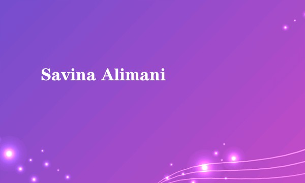 Savina Alimani