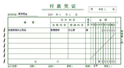 付款凭证
