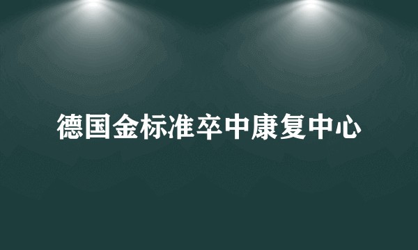 德国金标准卒中康复中心