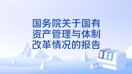 国务院关于国有资产管理与体制改革情况的报告