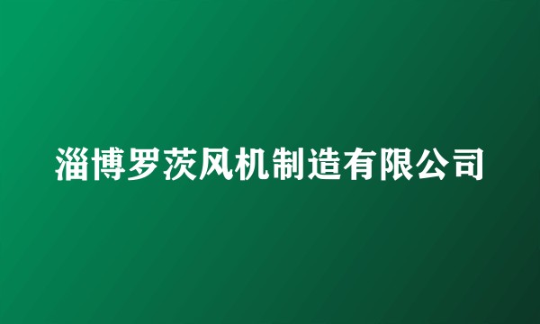 淄博罗茨风机制造有限公司