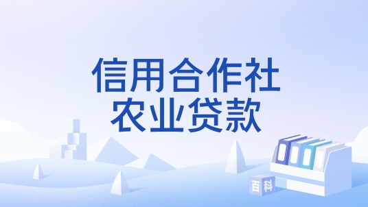 信用合作社农业贷款