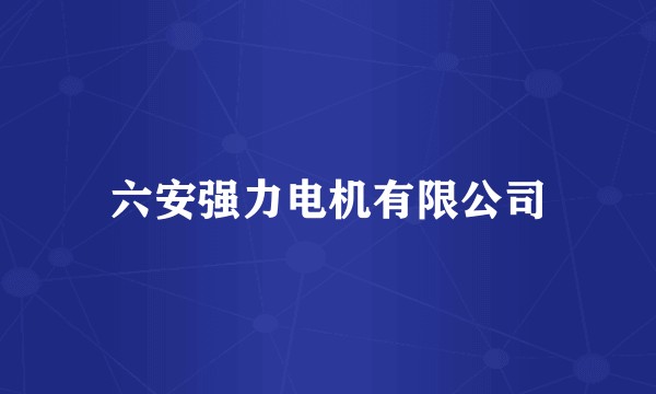六安强力电机有限公司