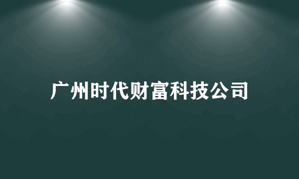 广州时代财富科技公司