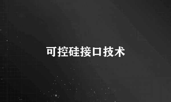 可控硅接口技术