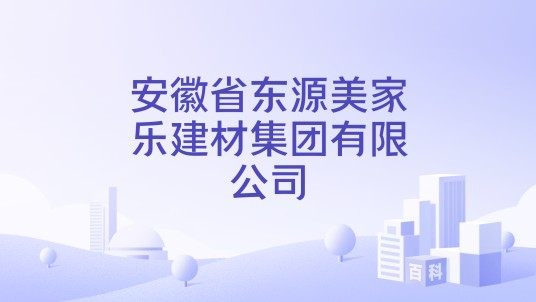 安徽省东源美家乐建材集团有限公司