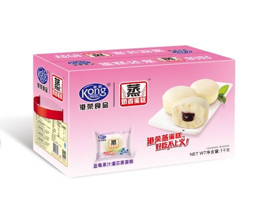 港荣蓝莓蒸蛋糕