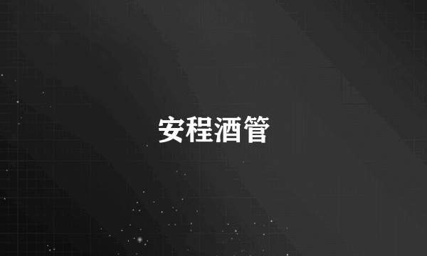安程酒管
