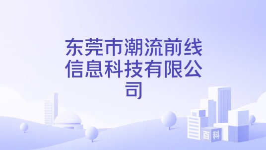 东莞市潮流前线信息科技有限公司