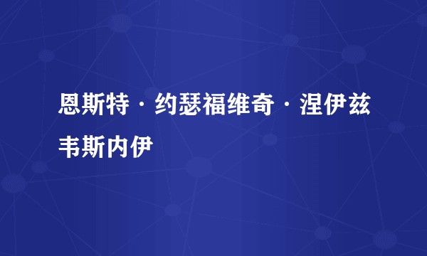 恩斯特·约瑟福维奇·涅伊兹韦斯内伊